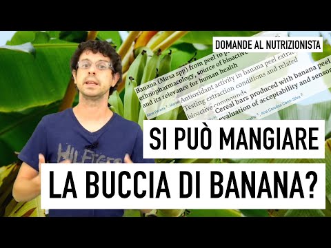 Si può mangiare la buccia della banana?