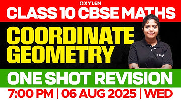 Class 10 CBSE Mathematics | Coordinate Geometry | One Shot Revision | Xylem Class 10 CBSE