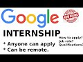 Google Internship | Software Engineering Intern | Can be remote(Seoul) | Apply Now