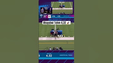Virginia Tech RB Bhayshul Tuten RUNS ELITE 4.32 at NFL Combine!
