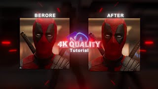 4K Quality Tutorial | After Effects + Topaz Video AI