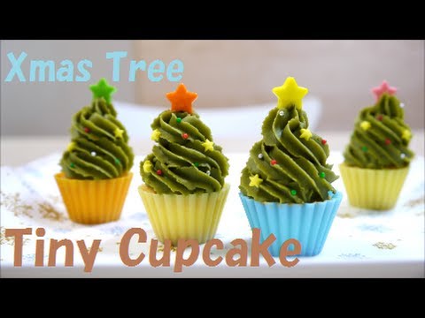 Tiny Christmas Tree Cupcake Hd クリスマスツリー タイニー カップケーキ Youtube