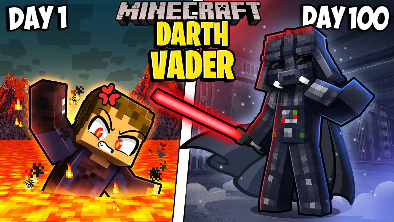 I Survived 100 Days as Darth Vader in Minecraft!
