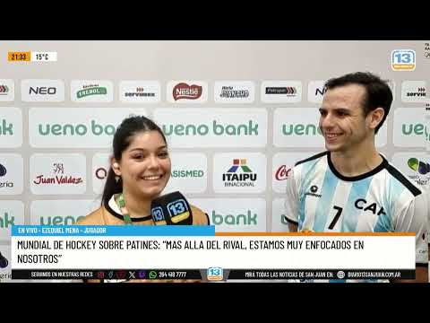 TWO ROLLER HOCKEY PLAYERS