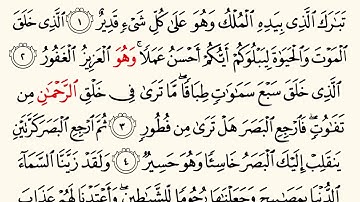 سورة الملك مكتوبة للقراءة