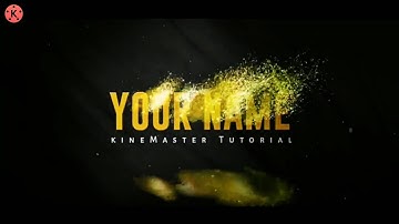 How to make intro in kinemaster || How To make Name intro in kinemaster || Kinemaster Tutorial