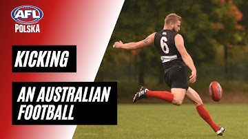 The basics of kicking an AFL ball
