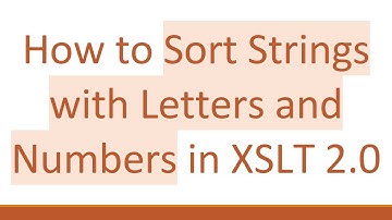 How to Sort Strings with Letters and Numbers in XSLT 2.0