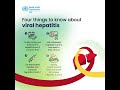 Viral hepatitis - four things to know