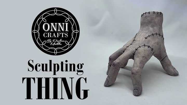 Sculpting Thing from Wednesday // Polymer clay scu...