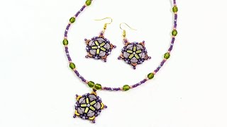Star Flower pendant or earrings using BTLB Curated collections for April 2024