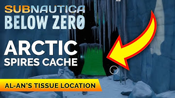 Locatie van de cache van Arctic Spires | Subnautica Below Zero