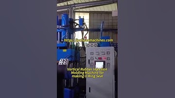 Rubber injection molding machine making O Ring Seal Pipe #machine #factory #oring #seals