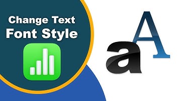 How to change text font style in Apple Numbers (Spreadsheet) on Mac
