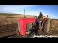 1961 massey ferguson 35 25 litre 3cyl diesel tractor 38 hp  with ransomes plough