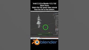 Vroid 2.3.0 to Blender 4.5.1 Full Silent Demo #blender #vroidstudio #vroid #vrm #fbx #tutorial