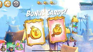 Angry Birds 2 Mighty Eagle Bootcamp Today How to play MEBC First Try With 2 Bonus Cards #300524