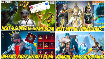 NEXT 4.2 UPDATE CONCEPT LEAKS | NEXT MYTHIC FORGE LEAKS | NEXT ULTIMATE SET LEAKS | BGMI 4.2 UPDATE 