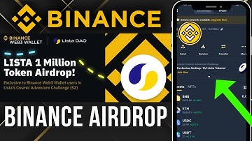 Binance Airdrop | Binance 1 Million LISTA Token Airdrop | Binance Web3 Wallet Airdrop 2024