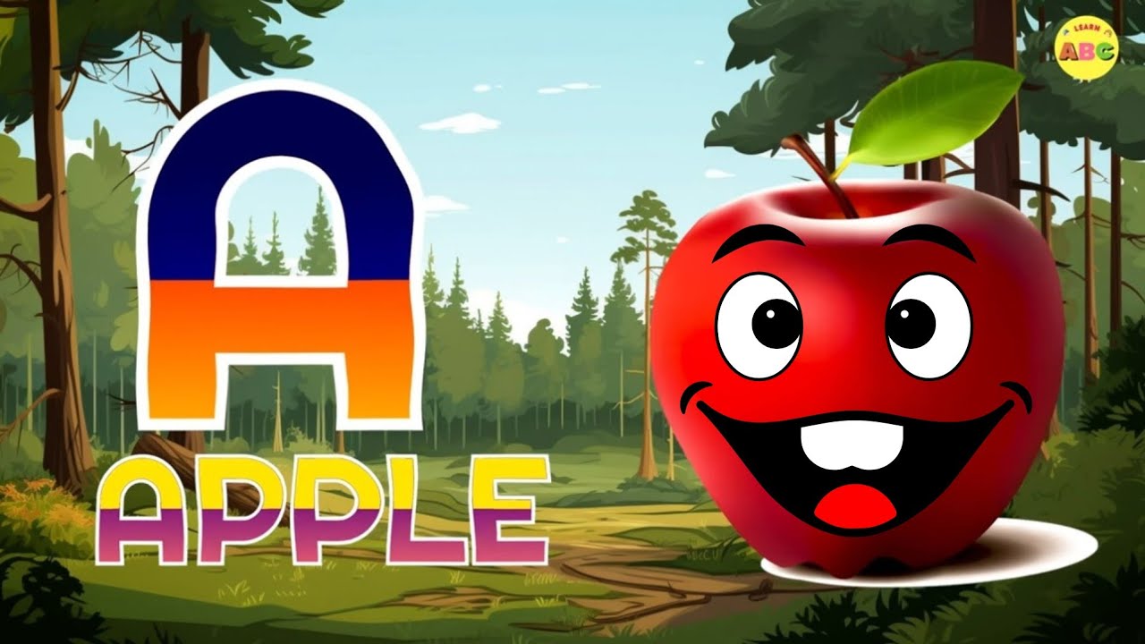 A for Apple B for Ball 🍎 | ABCD Song & Phonics for Kids | Learn ABC ...