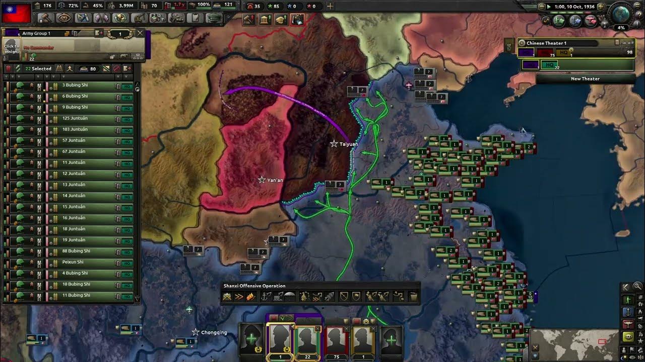 HoI4 Total War Chiny odc. 1 Zjednoczenie watażków - YouTube