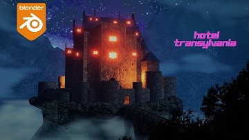 Make Dracula hotel in blender (Part 1) / Speed Modeling