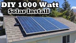 A DIY Solar Install YOU CAN DO!!  1000 Watts of Power  Off Grid  Power Outage  Reduce Power Bill