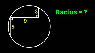 How to find the radius of the circle | Math Olympiad | Nice Geometry Problem