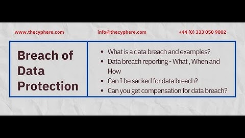 When and How to report GDPR personal data breaches (Article 33)