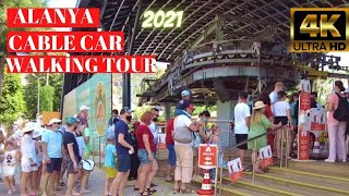 alanya cable car walking tour 4k 2021 I antalya turkey holiday I turkey travel 4k uhd 60fps