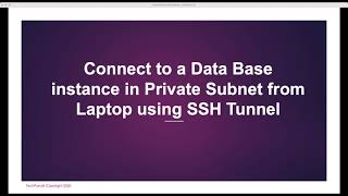 AWS Basics: Connect Database in AWS Private Subnet from DBeaver client using SSH Tunnel