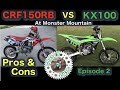 Chase's Cuts - Episode 2 - CRF150RB vs KX100 Review and Comparison - Pros and Cons