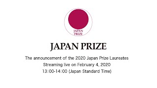 The announcement of the 2020 Japan Prize Laureates