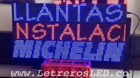 Aviso LED Programable USB. 96x48cm. Interperie.