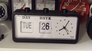 Black Typo Retro Flipping Clock Time Lapse Again