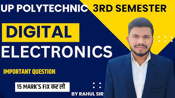 Digital Electronics Important Question by Rahul sir /polytechnic 3rd semester //#digitalelectronics