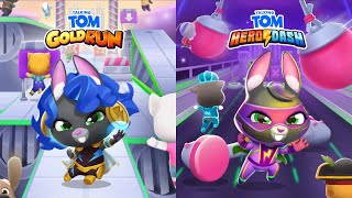 Talking Tom Gold Run VS Talking Tom Hero Dash - Storm Becca VS Super Becca - Android & IOS Gameplay screenshot 5