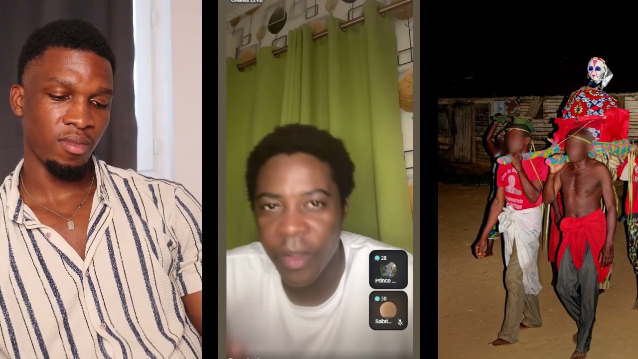 Un jeune a été emp0!soné dans un temple BWITI au GABON, CHOCOLAT DE FILLE en live remonte les faits