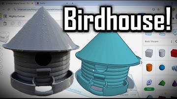 How To Make A Birdhouse In Tinkercad! 3D Modeling Made Easy!
