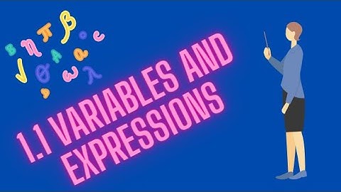 (1.1)Variables and Expressions