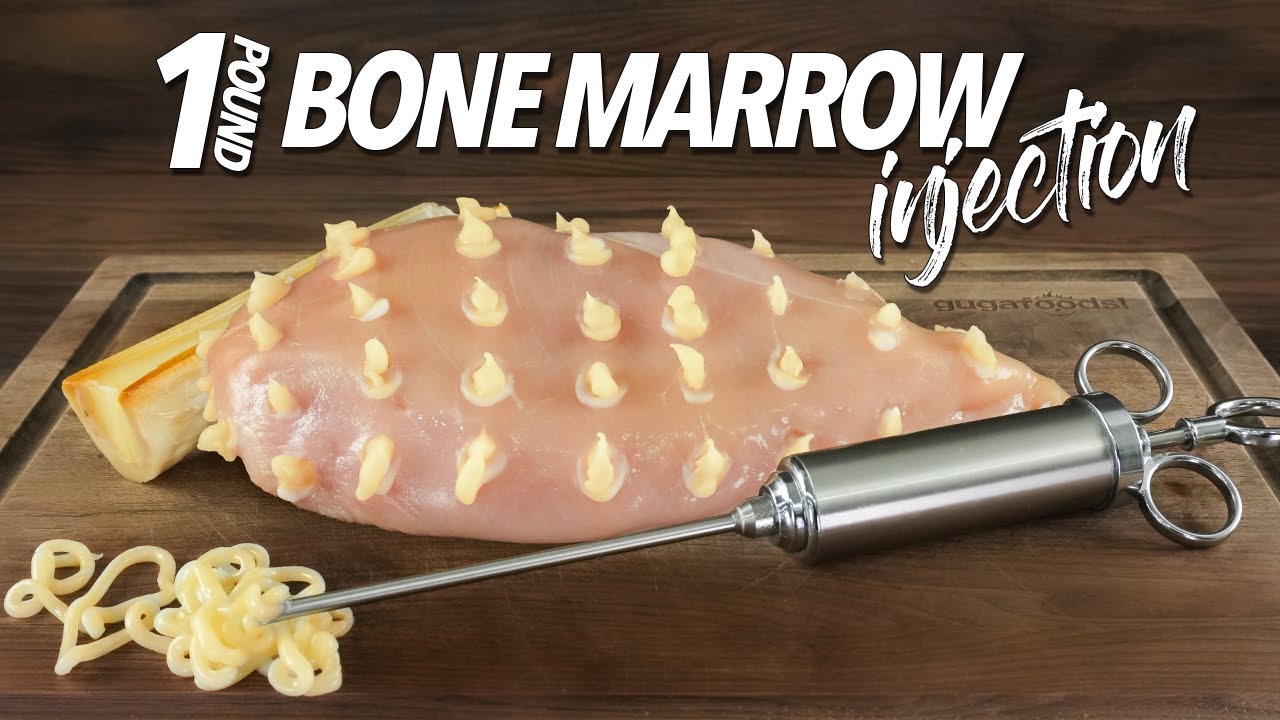 I injected my CHICKEN BREAST with 1lbs of Bone Marrow