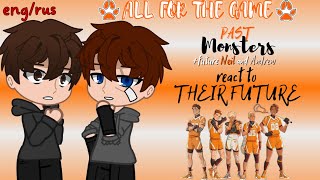 Past Monsters(+future Neil and Andrew) react to the future [eng/rus] AFTG react to(ВРИ реакция)