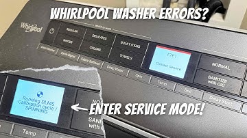 How to Set Whirlpool Washer Service Mode & Run DLMS Calibration Cycle (Required if Replace Parts!)