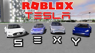 Roblox  Tesla Model S vs 3 vs X vs Y