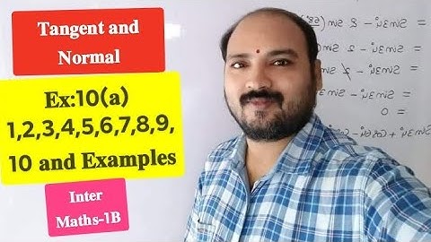 #Tangent and Normal #Maths-1B #First year Inter#calculus #Application of derivatives#Jee#Eamcet#vit