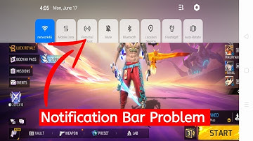 Stop Swipe Down Notification Bar While Gaming | Phone notification bar problem in FREE FIRE game