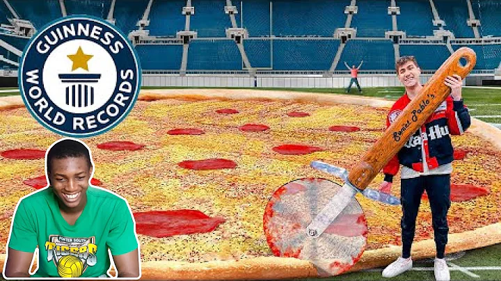 I Made The World's Largest Pizza (132 Feet) @airrack | Endaze Reaction Video |