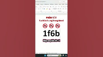 Phím Tắt Tạo Biển Cấm Xe Đạp Trong Word #kienthuc #excel #freefire #exceltips #education #funny #fyp