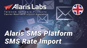 Alaris SMS Platform   SMS Rate Import
