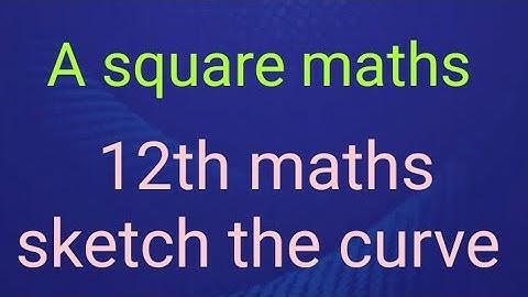 12th maths Sketch the curve or graph